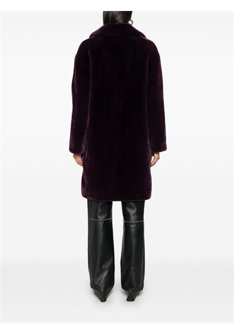 Cappotto Camille in pelliccia sintetica in viola scuro Stand Studio - donna STAND STUDIO | 61137907029860